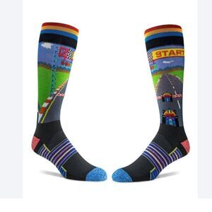 THINK GEEK Pole Positon Crew Socks-New!